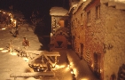 Veduta mulino con neve